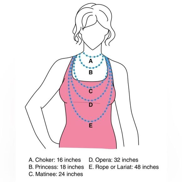 BLUE & Brown Layering Necklace - Picture 10 of 10